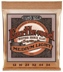 Ernie Ball -   Earthwood Phosphor Bronze Medium Light 12-54
