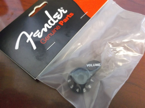 Fender S-1 S1 Black Volume Strat Knob