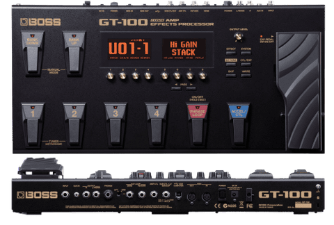 Boss GT-100  multieffektpedal för gitarr -  begagnad