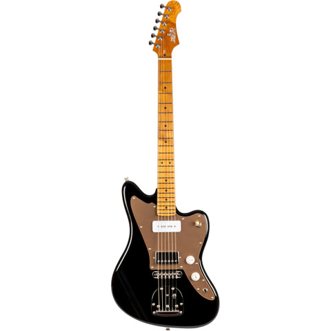 Jet Guitars JJ-350 Black Gold Trem
