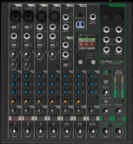 Mackie ProFX10v3+ 10ch Mixer with FX, USB Rec, Bluetooth
