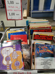 Poistoerä nuotteja  1 euro /kpl