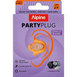 Alpine party plug 2025 korvatulpat  - läpinäkyvä