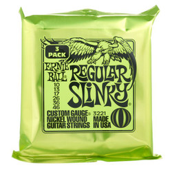 ERNIE BALL Regular Slinky 010-046 Sähkökitaran kielisarja 3-pack