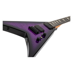 Spira Guitars V-500 Trans Purple Burst Ebony