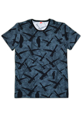 T-paita, Korppi, harmahtavan sininen, koko XXL