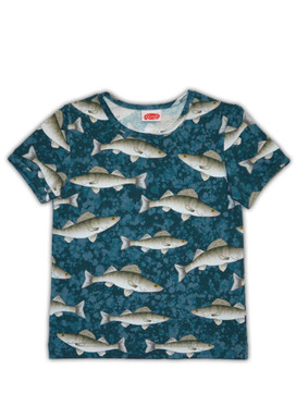 T-paita, Kuha, tumma turkoosi