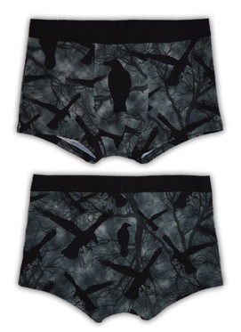 Miesten bokserit, Korppi, harmaa