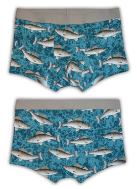 Miesten bokserit, Kuha, vaalea turkoosi