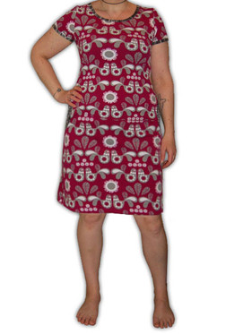 Lyhythihainen mekko, useita värejä/kuoseja