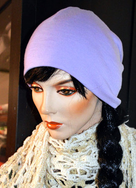 Merinovillapipo, laventeli, n.54-58cm päähän (saa myös tupsulla)