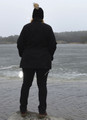 Softshell-takki, lyhyt helma, musta