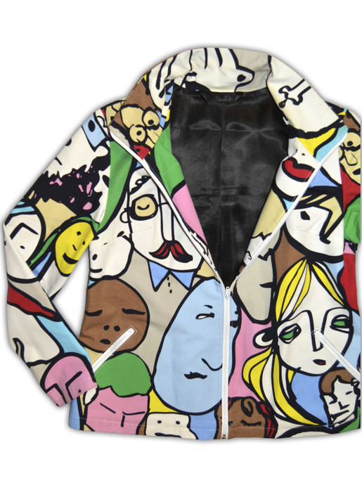 Uniikkitakki, eri kuoseja, lyhyt helma