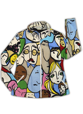 Uniikkitakki, eri kuoseja, lyhyt helma