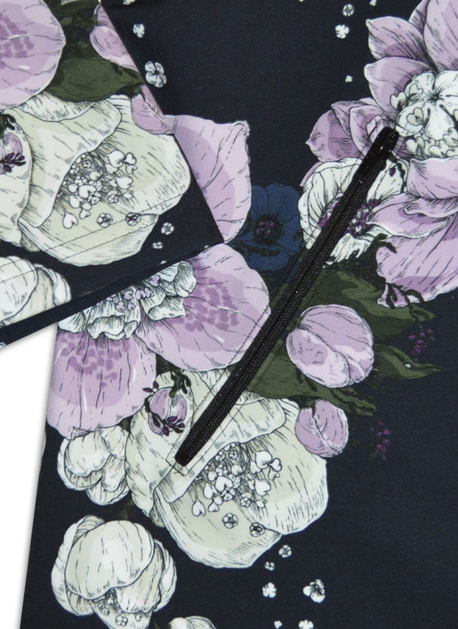 Softshell-takki, pitkä helma, musta