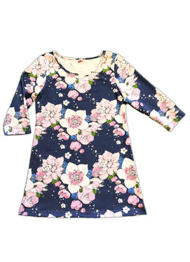 3/4-hihainen tunika, useita värejä/kuoseja