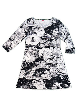 3/4-hihainen tunika, useita värejä/kuoseja