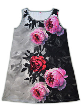 A-linjainen hihaton tunika, useita värejä/kuoseja