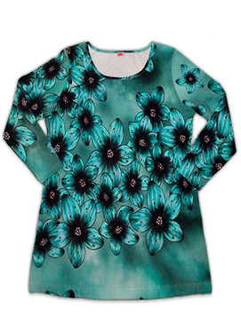 Pitkähihainen tunika, useita värejä/kuoseja