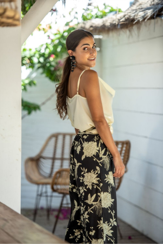 Viskoosi kukkahousut Kiara