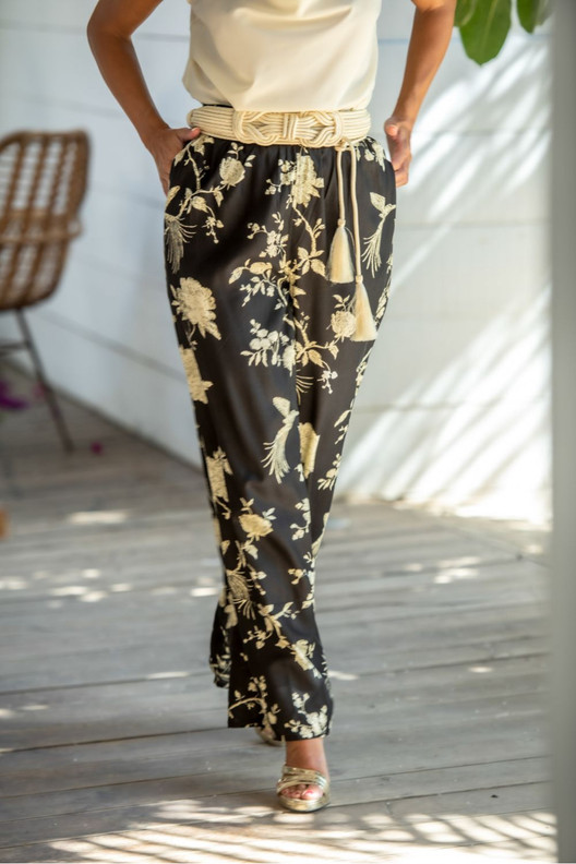 Viskoosi kukkahousut Kiara