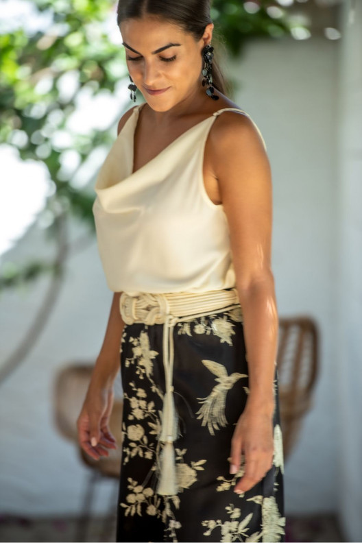 Viskoosi kukkahousut Kiara