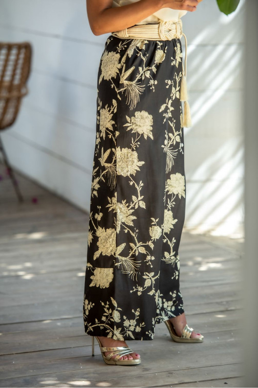 Viskoosi kukkahousut Kiara