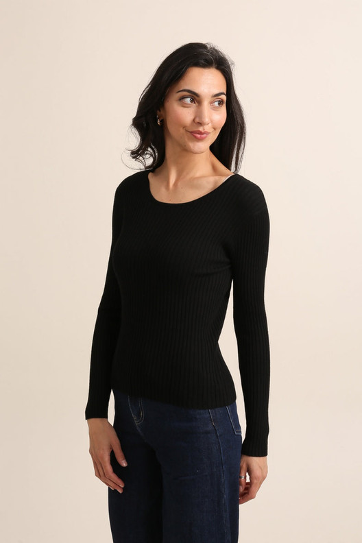 RIbbineulepusero  kahdessa värissä