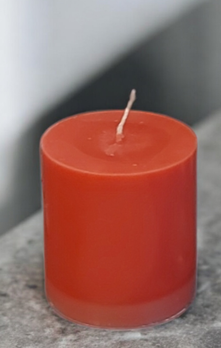 Pöytäkynttilä 7cm, pihlajanmarjat