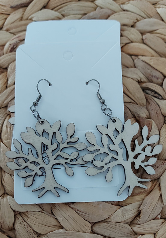 Koivuvanerikorvakorut – Suomalaista muotoilua, Elämänpuu 3 väriä