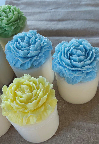 Aventuriini Hortenssia kukka kynttilät