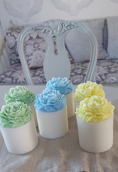 Aventuriini Hortenssia kukka kynttilät