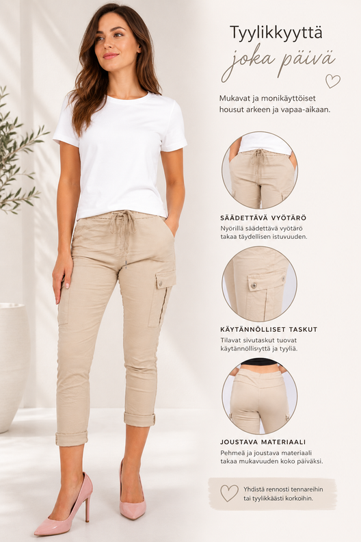 Cargo-housut – Beige