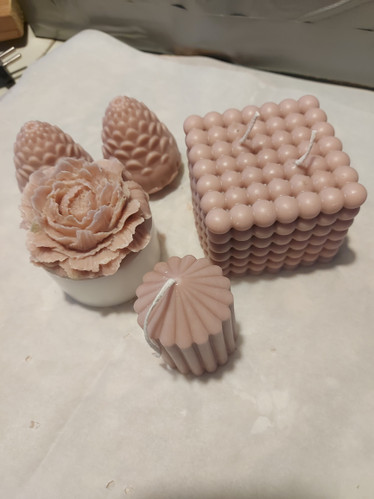 Old rosa kynttiläsarja