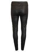 Sofia tekonahka leggingsit – mustat joustavat coated legginsit