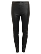 Sofia tekonahka leggingsit – mustat joustavat coated legginsit
