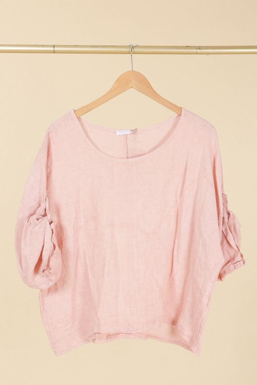 Paulina pellavapusero roosa