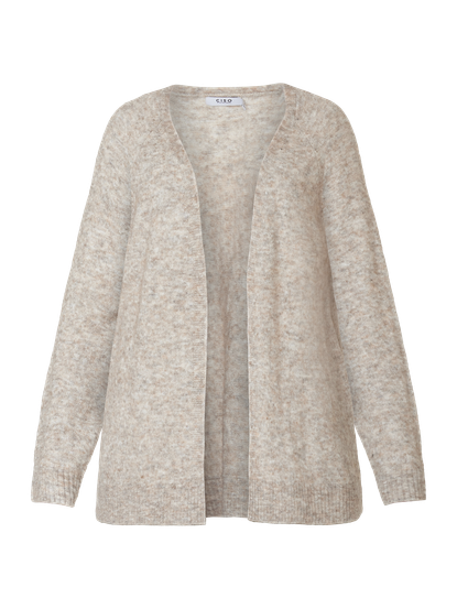 Neuletakki beige/harmaa