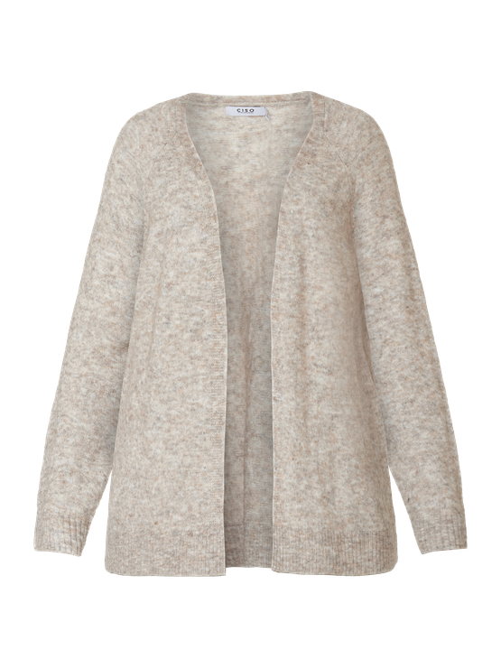 Neuletakki beige/harmaa