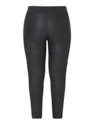 Tekonahka leggingsit – mustat joustavat leggingsit naiselle