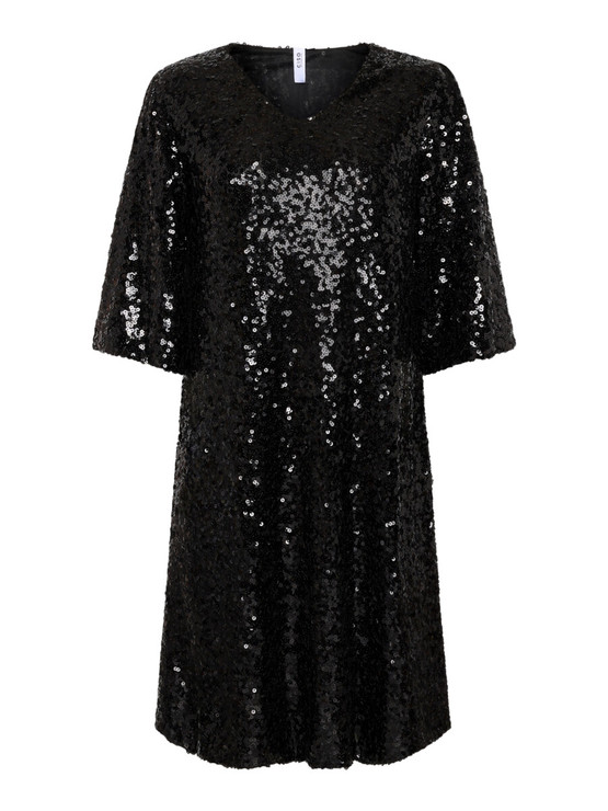 Paljettimekko musta