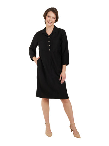 Pellavamekko Black