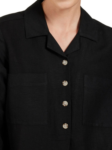 Pellavamekko Black