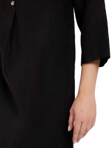 Pellavamekko Black
