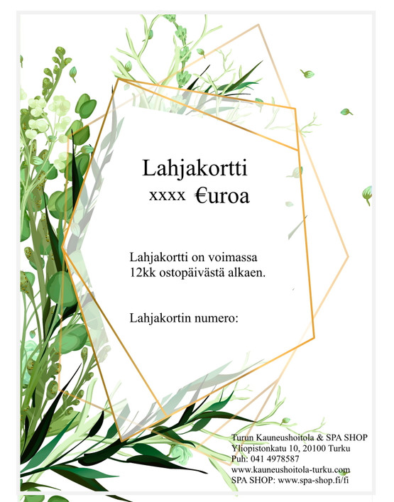 Lahjakortti 900€UROA