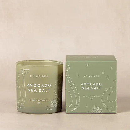 Avocado Sea Salt Scented Eco  Tuoksukynttilä