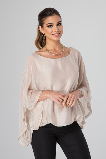 Silkkipusero Joelina, beige