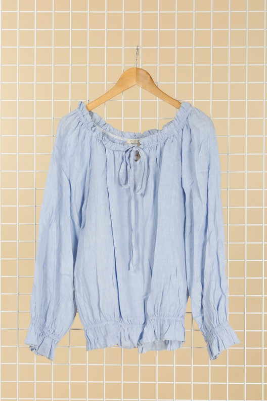 Pellavapusero Evian,  vaaleansininen