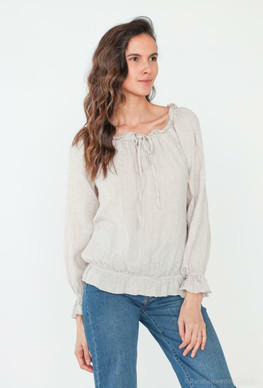 Pellavapusero Evian, beige