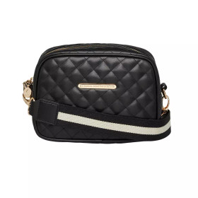 Linnea Harlequin Crossbody Bag , musta